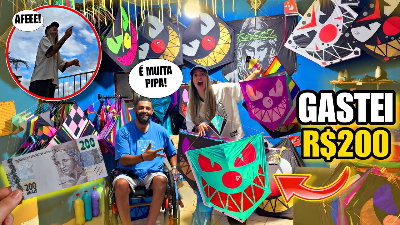Fui na Loja de Pipas com a Minha Irmã e Gastei $200 Reais em Pipão Malvadão Original - Valeu a Pena?