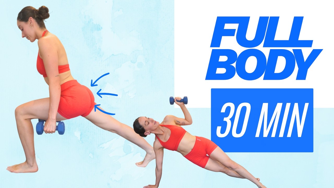 FULL BODY WORKOUT FOR FAT LOSS | Low Impact | Beginner/Intermediate, Light Weights, No Repeats