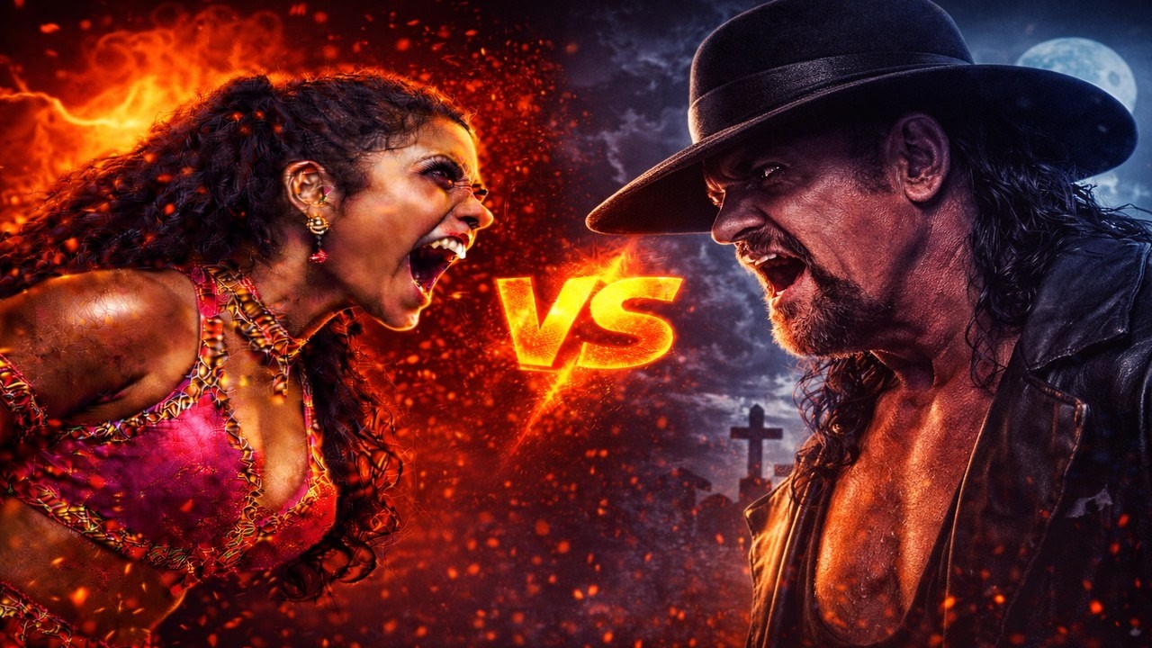 DARKNESS vs FIRE!! Lakshmi Sahaji vs The Undertaker (WM36) 💀🔥| WWE 2k22