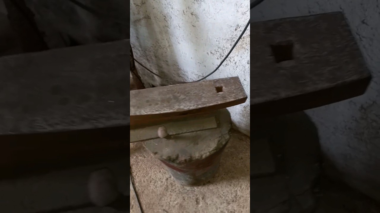 yunque de fabricaci&oacute;n casera en acero macizo para taller de herreria
