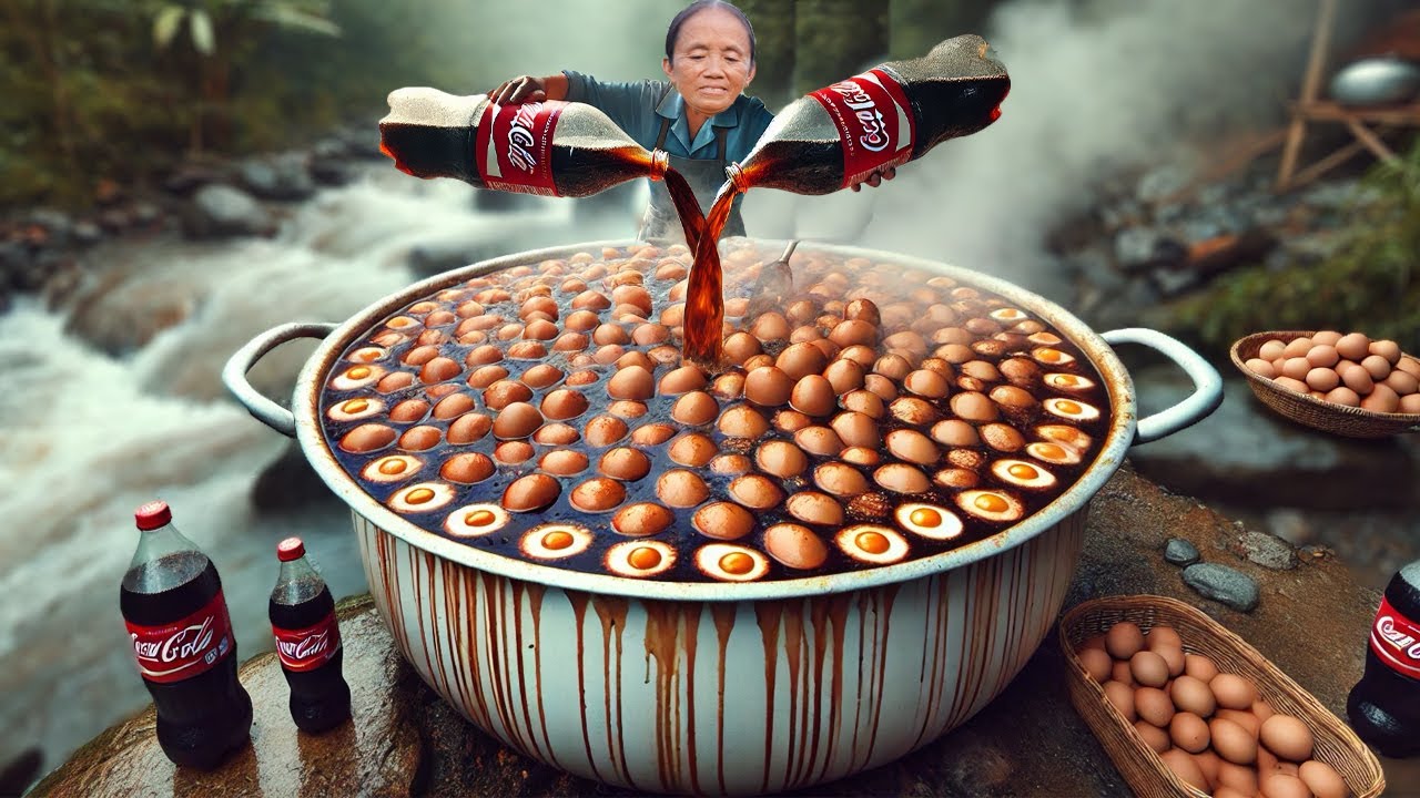 B&agrave; T&acirc;n Vlog - Lần Đầu L&agrave;m 300 Quả Trứng Hầm Coca Khổng Lồ Đ&atilde;i Cả L&agrave;ng