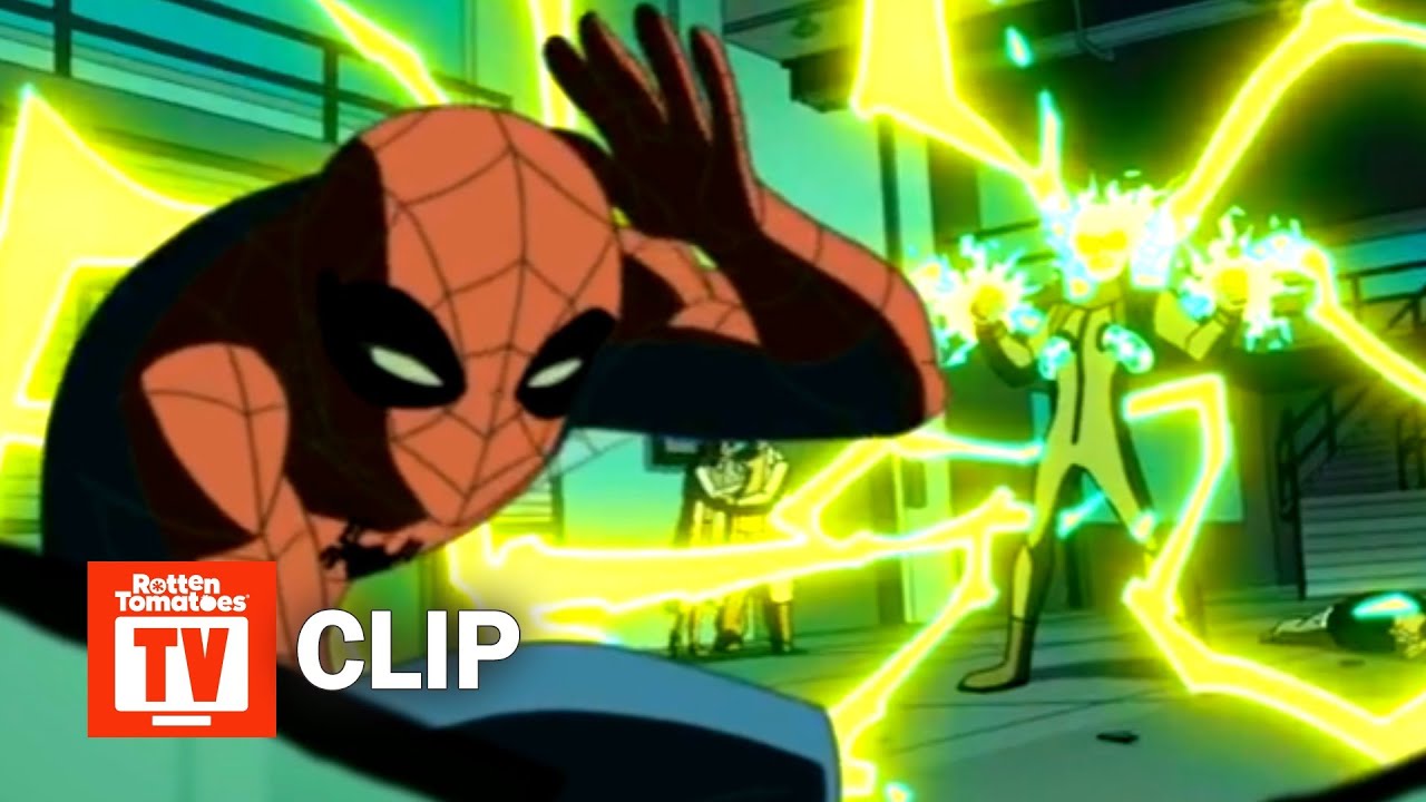 The Spectacular Spider-Man (2008) - Spider-Man vs. Electro Scene (S1E2)