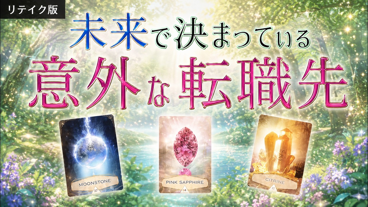 【リテイク版】【転職の未来】あなたの次の仕事先🔮未来で働いている意外な転職先とは✨タロットとルノルマン カードで詳しく占いました✨龍体文字の加護付き🐉｜mikura tarot
