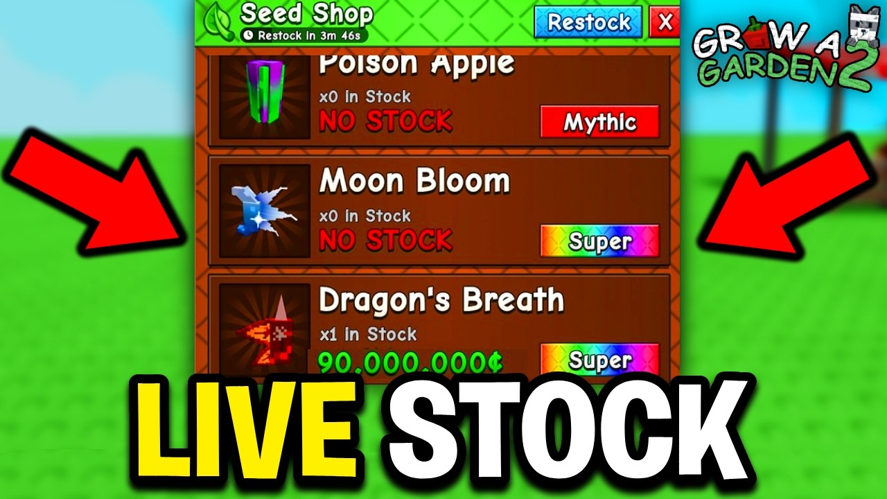 🔴 GROW A GARDEN 2 STOCK LIVE 24/7!