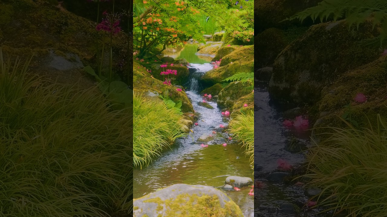 Spring in Seattle Japanese Garden | 4K Vertical Nature Escape & Relaxing Sounds - Ep 2
