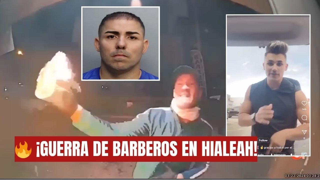 🔥 ¡GUERRA DE BARBEROS EN HIALEAH! ACUSAN A BARBERO DE INCENDIAR NEGOCIO RIVAL EN HIALEAH