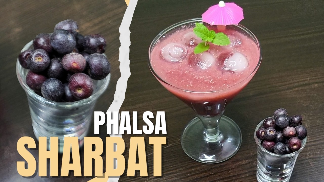 Refreshing Phalsa Sharbat | Desi Summer Superfruit Juice Recipe | Instant Cooling Drink