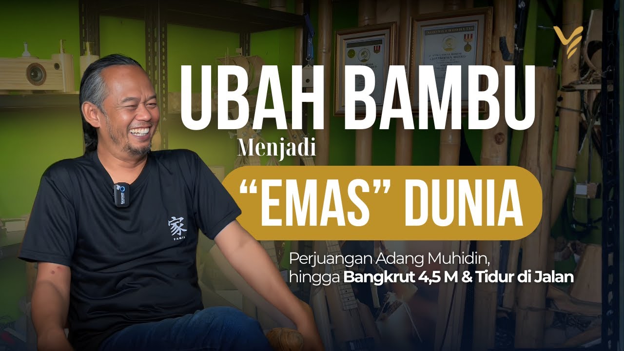 Bangkrut 4,5 M & Tidur di Jalan, Kini Ubah Bambu Jadi 'Emas' Dunia