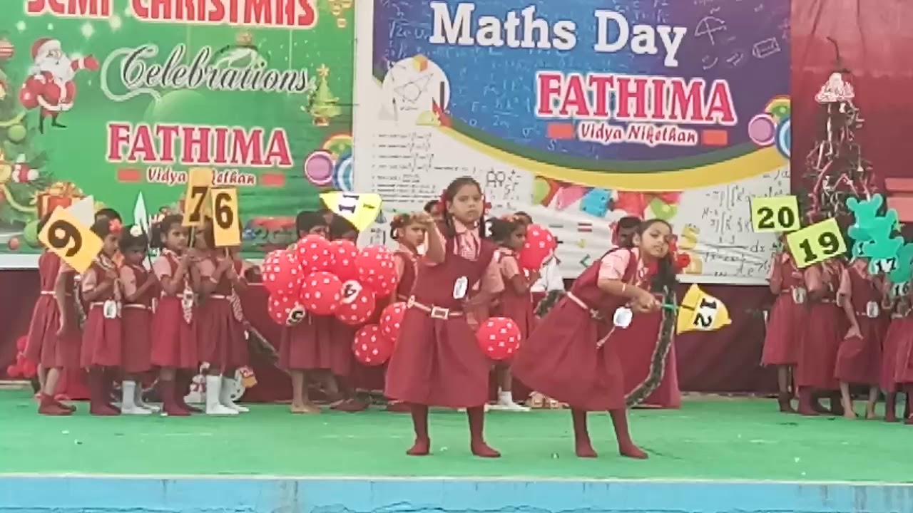 MATHS DAY - DANCE BY U.K.G. KIDS ON 21st DEC 2018