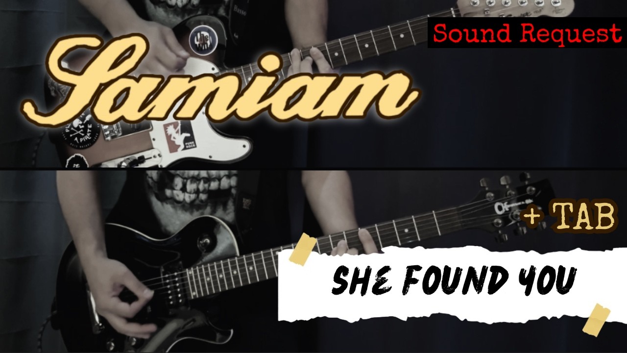 Samiam - She Found You (Guitar Cover + TAB on Screen)
