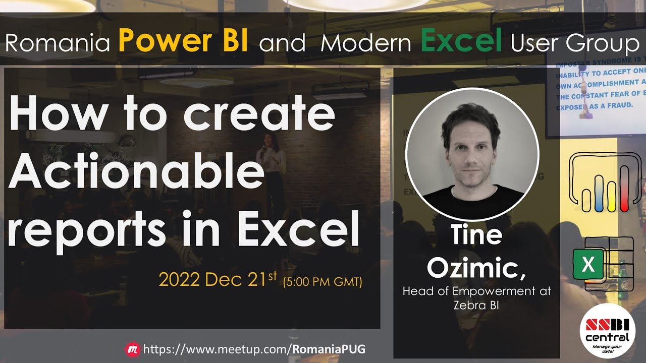 How to create Actionable reports in Excel | Tine Ozimic