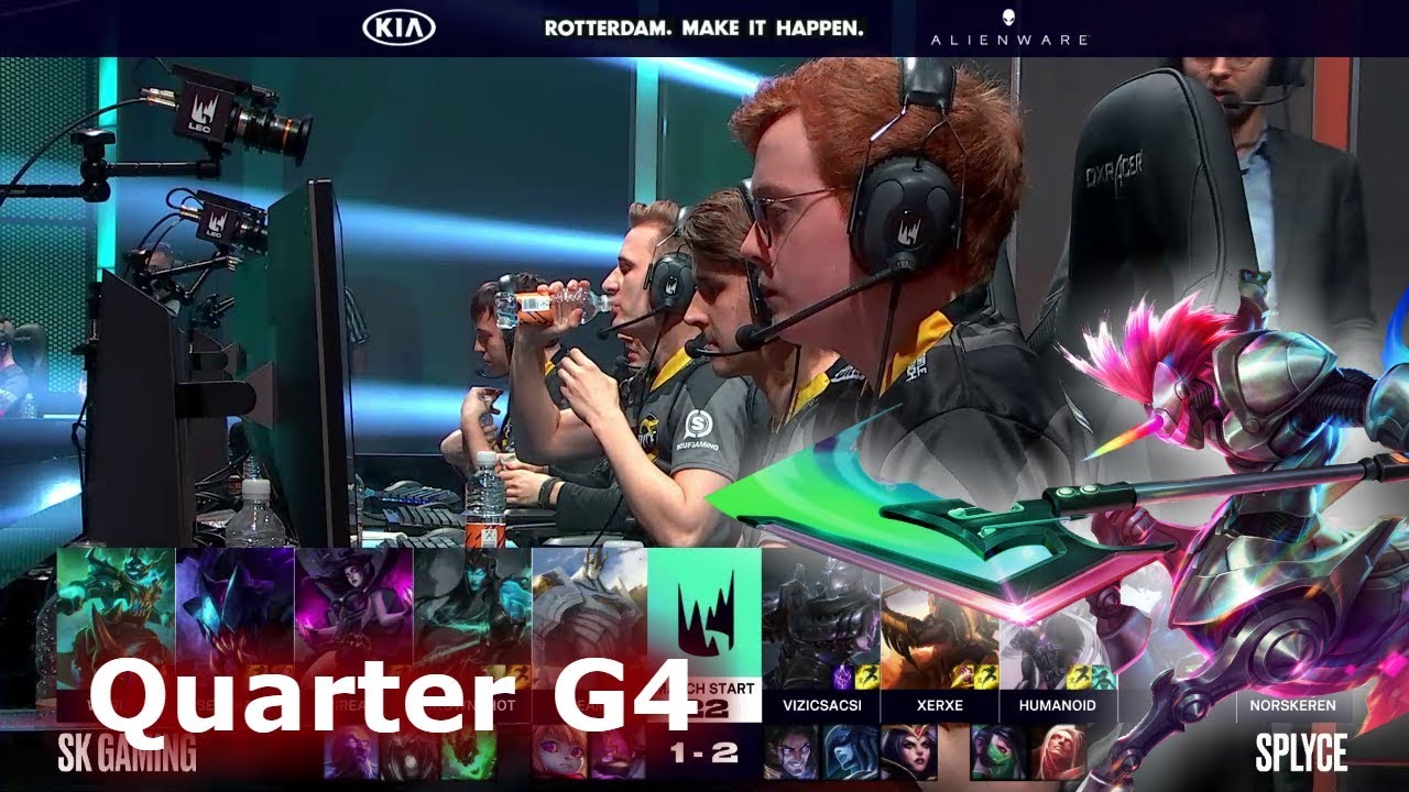SK Gaming vs Splyce - Game 4 | Quarter Finals S9 LEC Spring 2019 | SK vs SPY G4