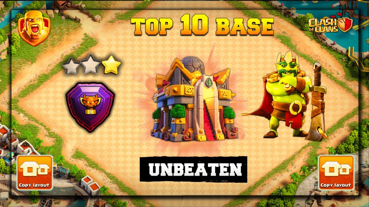 AFTER UPDATE! Top 10 *BEST* Town Hall 16  BASE With Link |  Th16 Unbeaten *OP* Base.