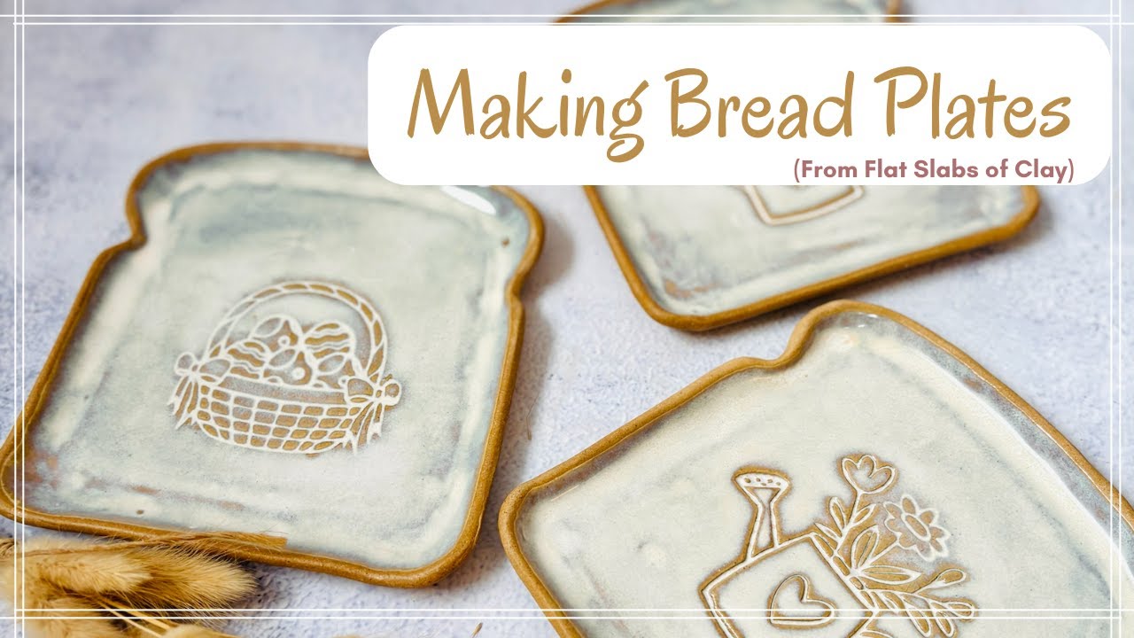 Handmade Bread Plates | Pottery Making & Glazing Tutorial