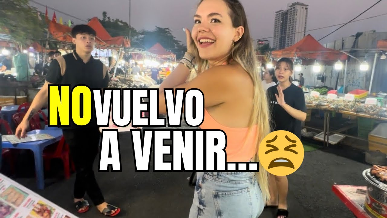 COMEMOS EN UN MERCADO VIETNAMITA (Me agobio mucho )😭😱