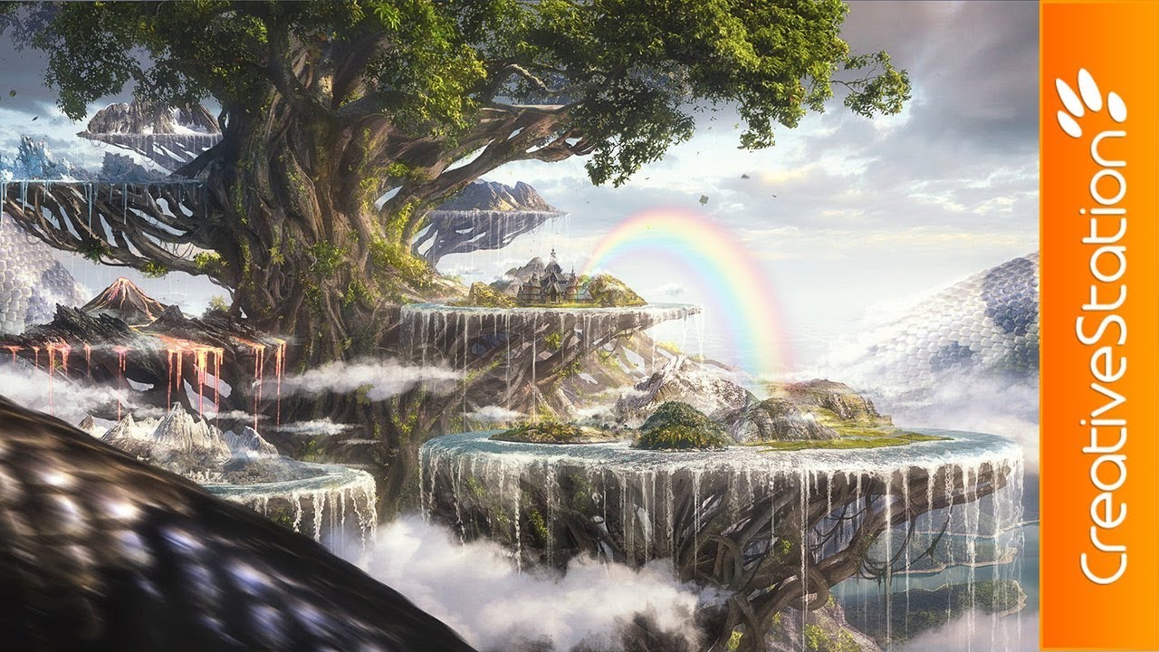 Yggdrasil - Speed art (#Photoshop) | CreativeStation