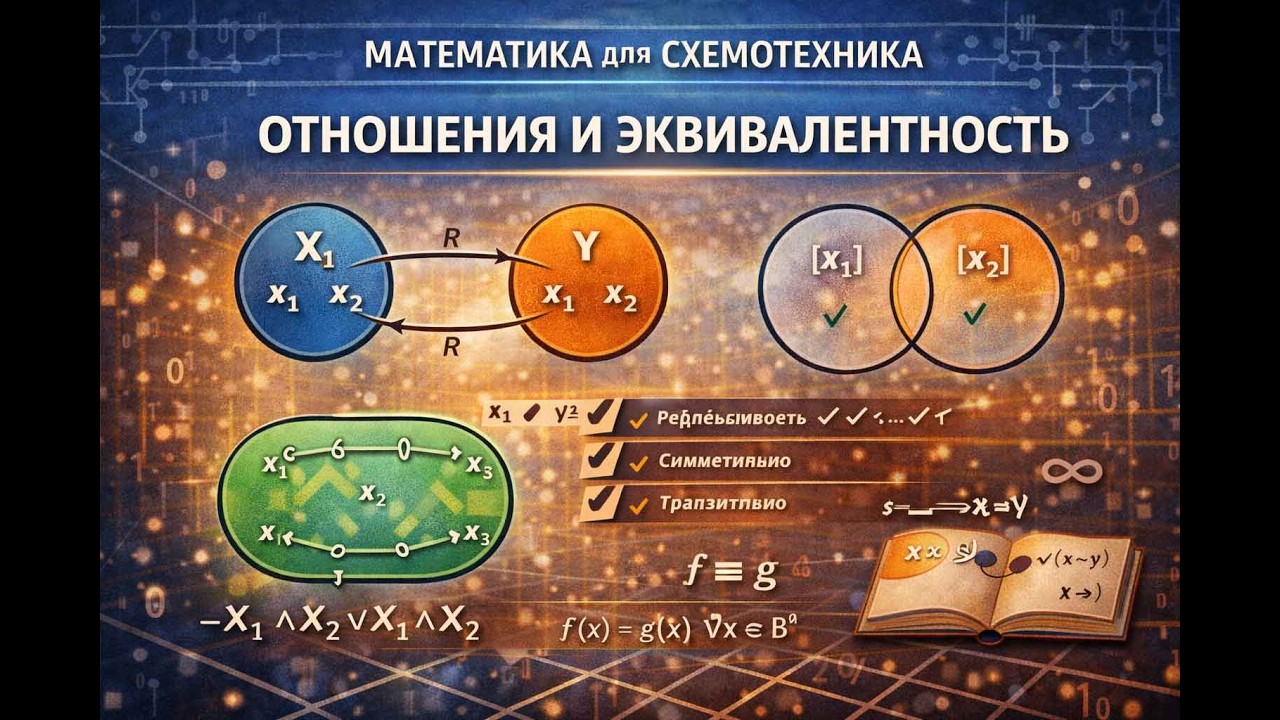 #01_6 Отношения и эквивалентность  | Дискретная математика |Математика для схемотехника