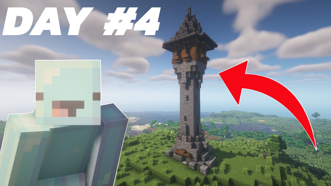 How to Make a Medieval Tower in MINECRAFT 1.18