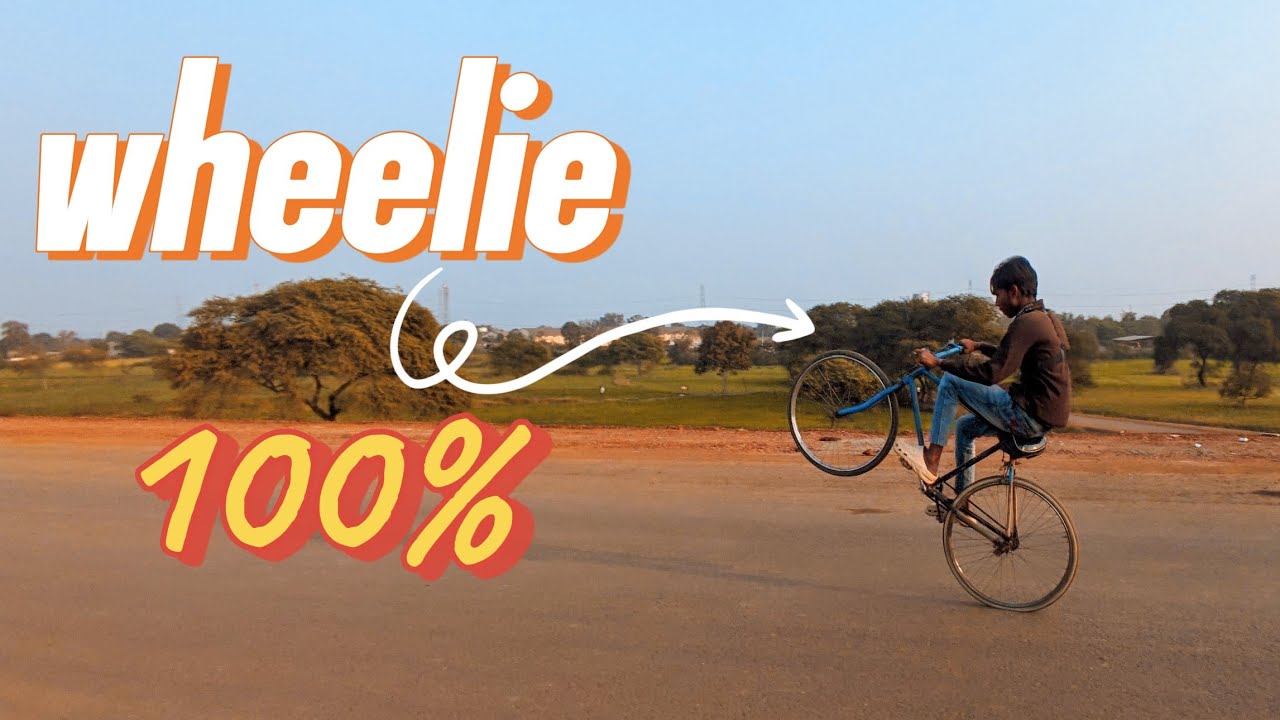 How To Wheelie A cycle (Guaranteed100%) |in 5 step No Gear Cycle no Break