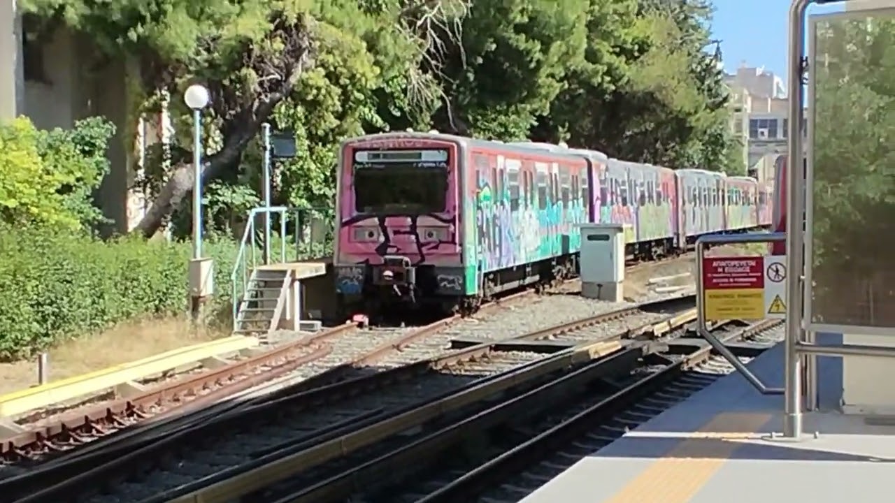 A small trainspotting in Attiki line 1 #athensmetro