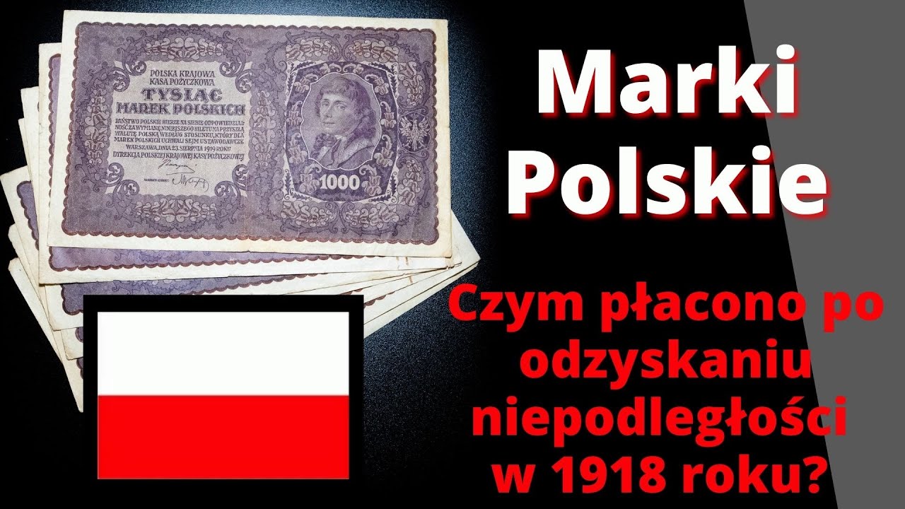 Czym płacono po odzyskaniu niepodległości w 1918 roku?  Marki Polskie z sierpnia 1919 roku.