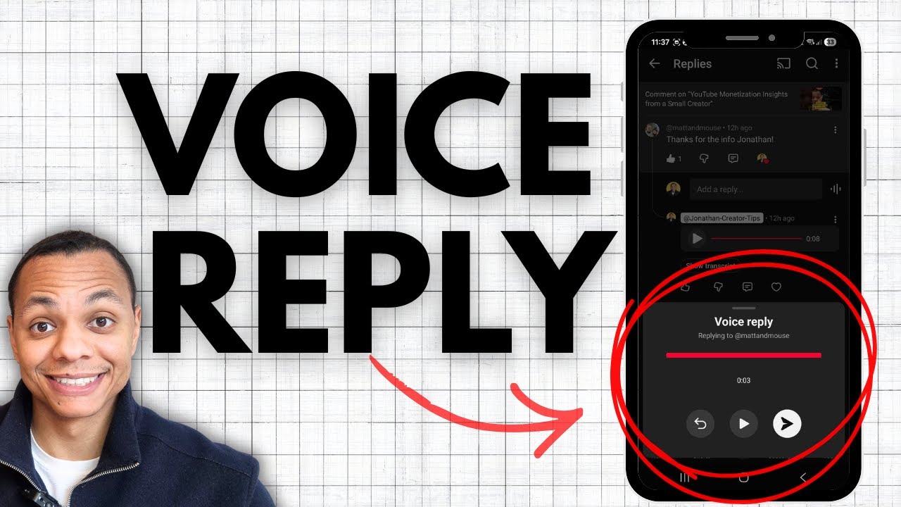 How to add Voice Reply to YouTube Comments