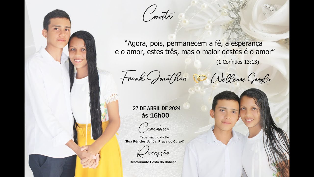 Enlace matrimonial  -  Frank Jonathan e Wellence Samyla - 27.04.2024
