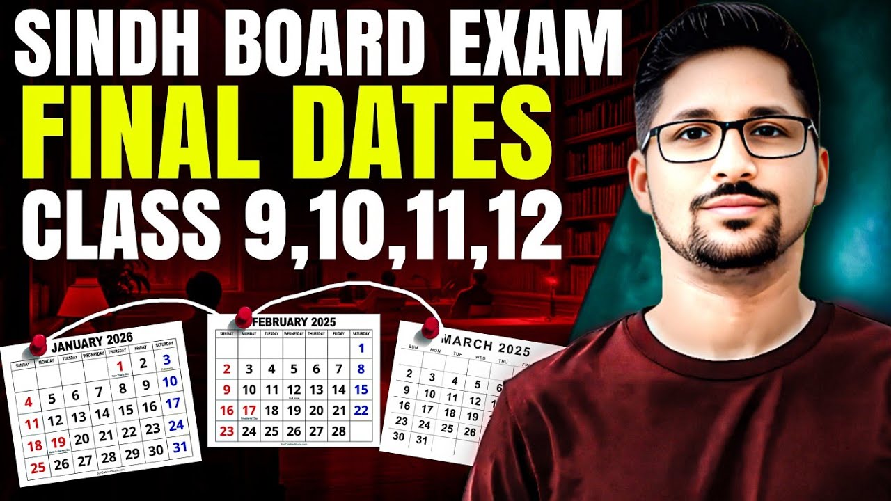 2026 Sindh board exam dates | Exam dates 2026 | Class 9,10,11 and 12 Board exam dates Karachi board