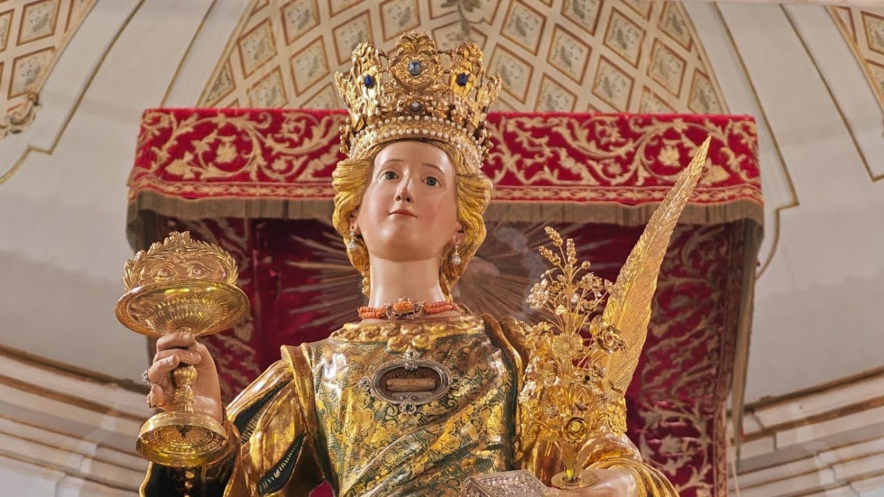 Aci Catena 15 Dicembre 2024 Tra Canti e Preghiere Svelata Santa Lucia e Fuochi NUOVA PIROTECNICA 4K