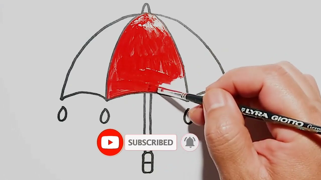 How to draw an umbrella
