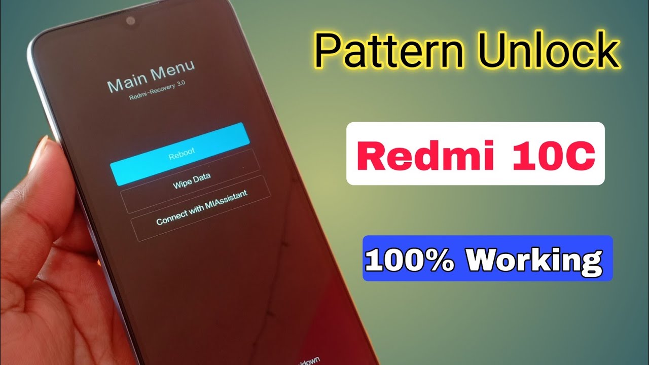 Xioami Redmi 10C Ka Lock Kaise Tode | Redmi 10C Hard Reset Forgot Password & Pattern Unlock | Free
