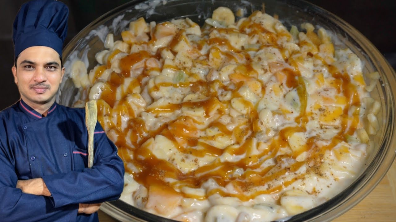 Unique Fruit chaat First Time in YouTube|Karachi Famous Fruit Chaat Recipe|Chef M Afzal|