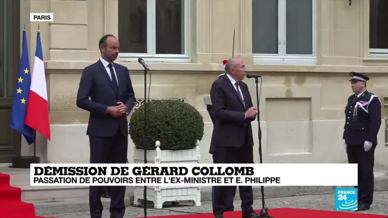 REPLAY - D&eacute;mission de G&eacute;rard Collomb : passation de pouvoirs entre l''ex-ministre et E.Philippe