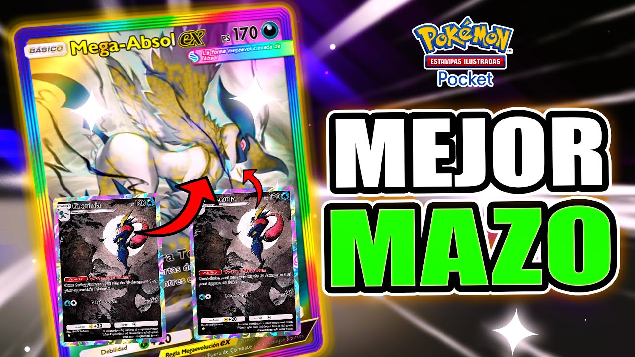 🔥 ¡EL NUEVO MEJOR MAZO de MEGA ABSOL + GRENINJA QUE DESTRUYE TODO en Pokémon TCG Pocket!