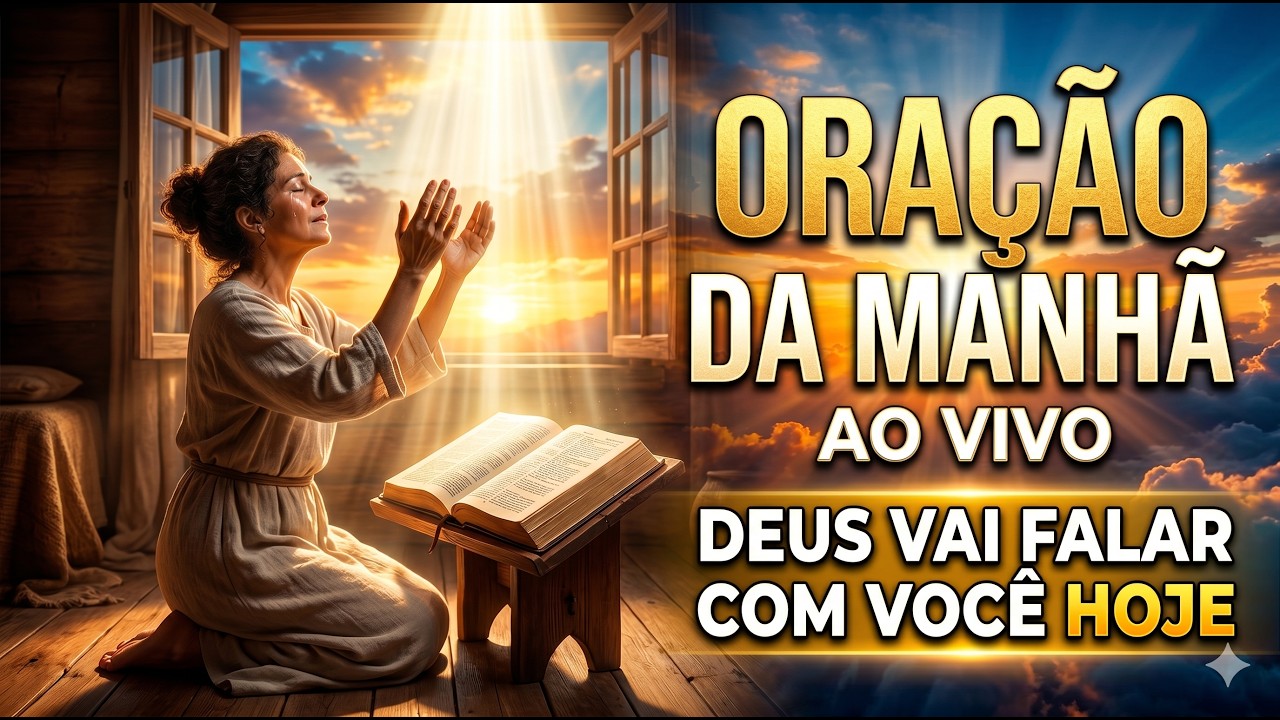 ORAÇÃO DA MANHÃ (AO VIVO) – Comece Seu Dia com Deus | Salmos 5:3  #oraçõesdiárias #deus #salmos #fe