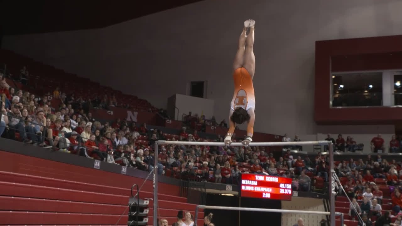 Illini Women's Gym | Rae Balthazor &ndash; Nebraska Meet Bars