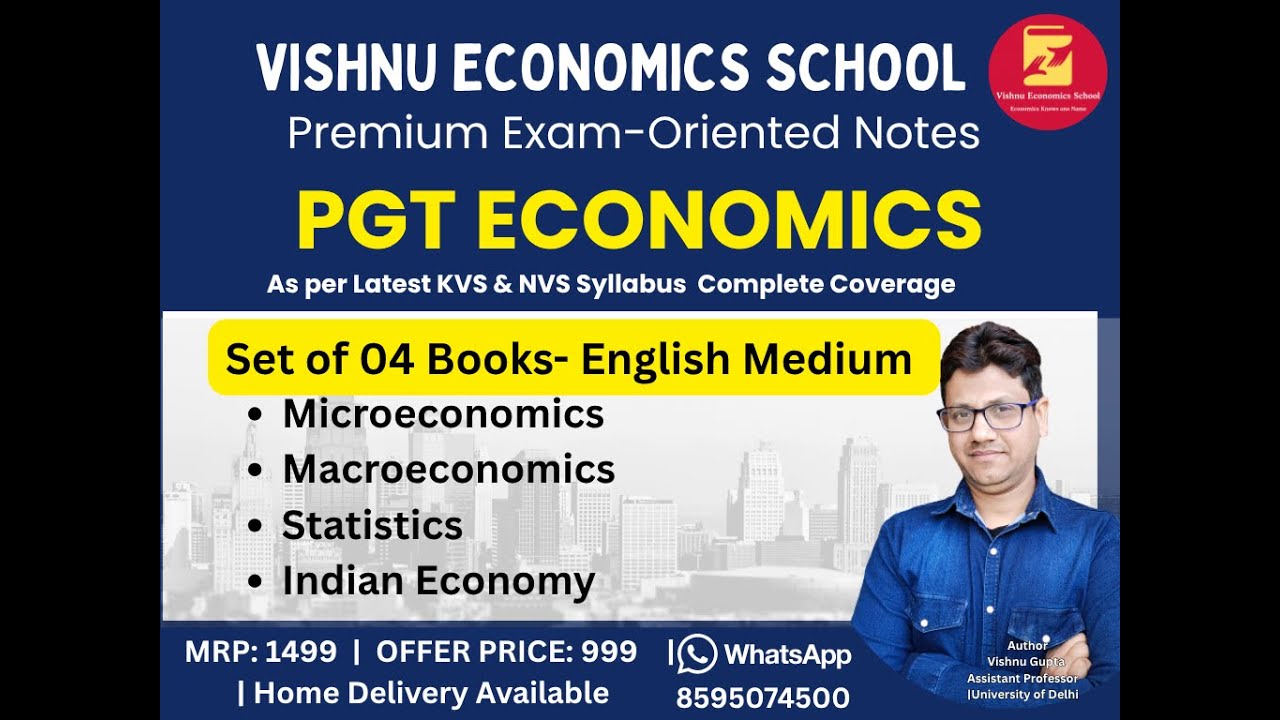 KVS NVS PGT Economics notes | microeconomics | macroeconomics| Indian economy| statistics pdf notes 