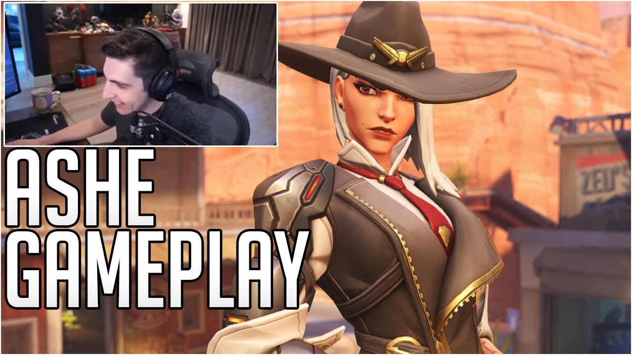 Shroud Plays Overwatch Competitive - Hanzo and Ashe Gameplay
