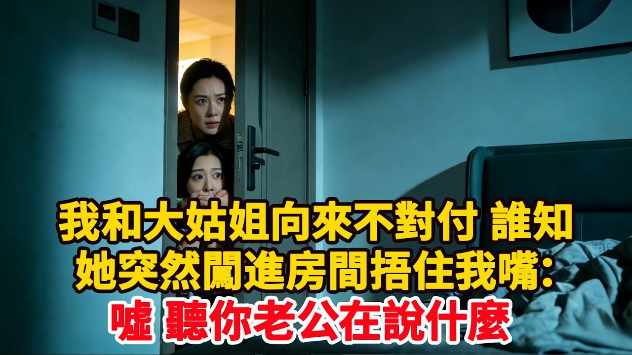 我和大姑姐向來不對付 誰知她突然闖進房間捂住我嘴：噓 聽你老公在說什麼#為人處世 #正能量 #故事分享 #生活經驗 #情感