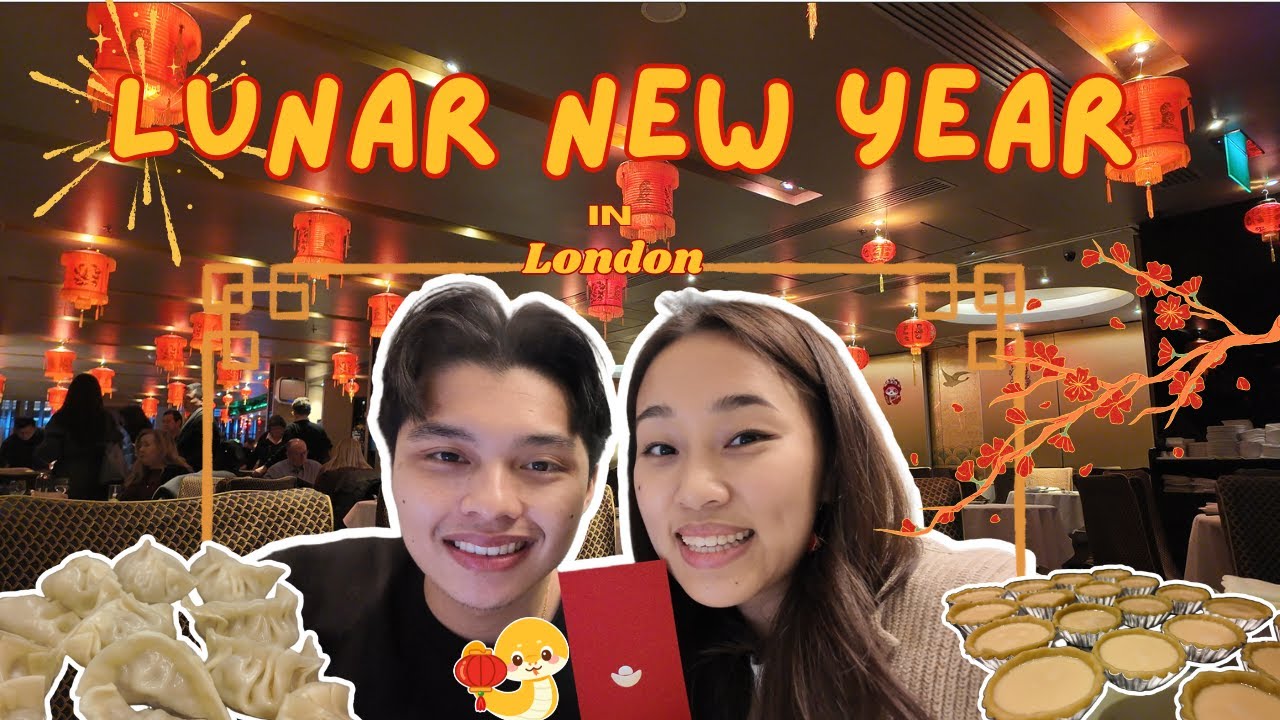 Celebrating Lunar New Year in London | LNY feast, making dumplings & egg tarts, Chinese dragon dance