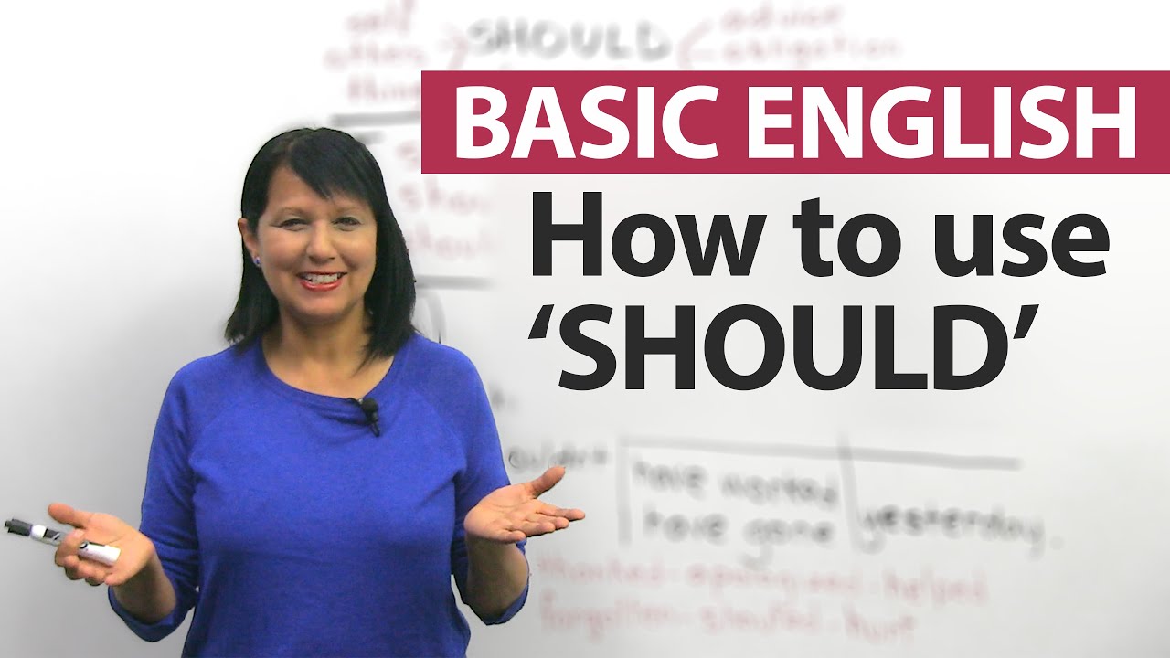 How to use the modal SHOULD in English