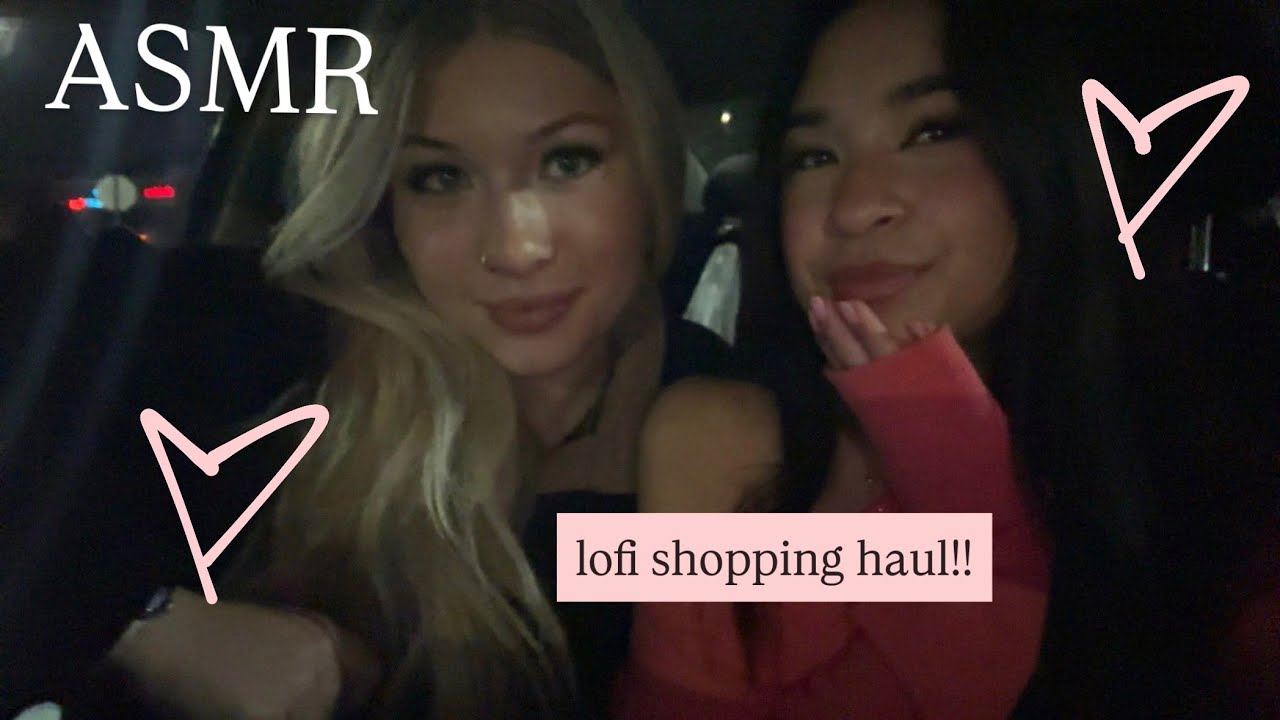 my best friend tries ASMR 😴 (lofi mall shopping haul)