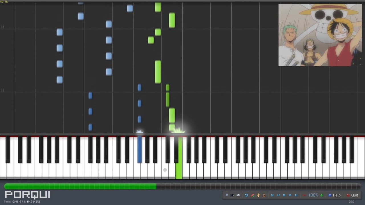 One Piece Opening 2 - Believe (Synthesia)