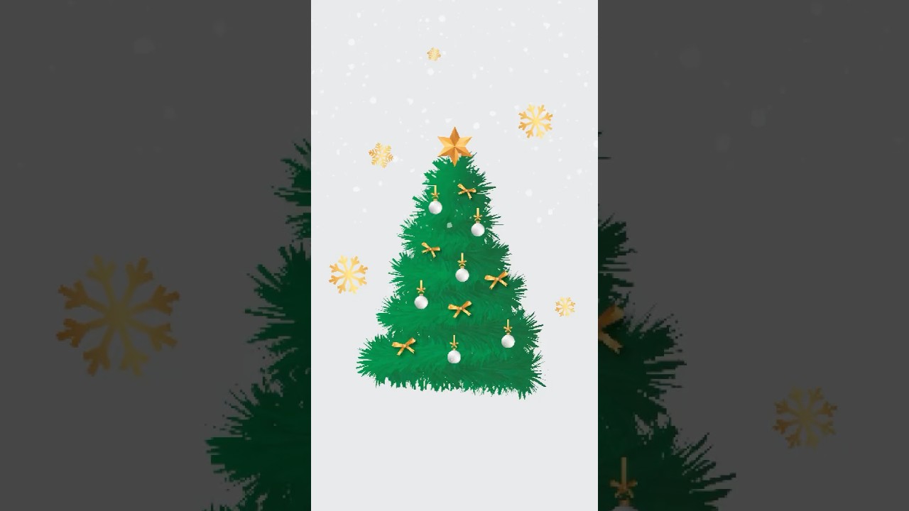 Adobe illustrator tutorial - How to create Christmas tree #photoshop #christmas