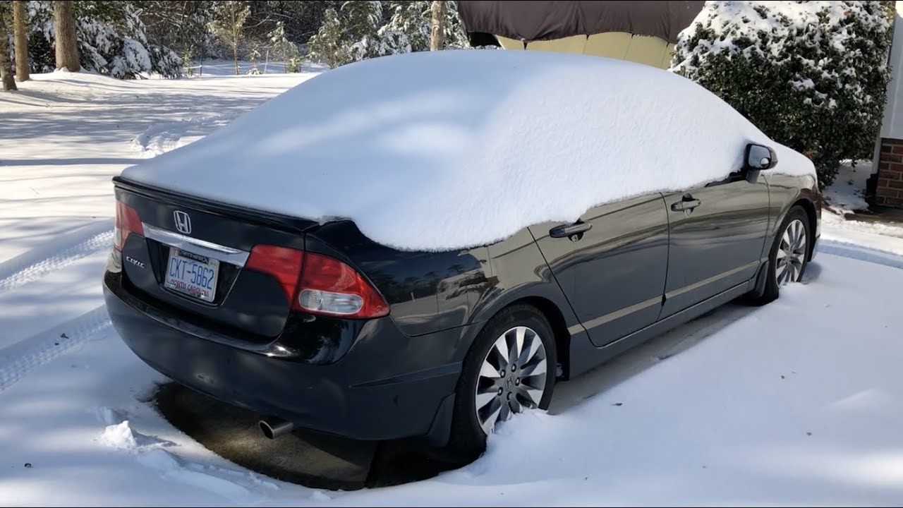 Тест-драйв по снегу | Honda Civic EX-L 2009 года