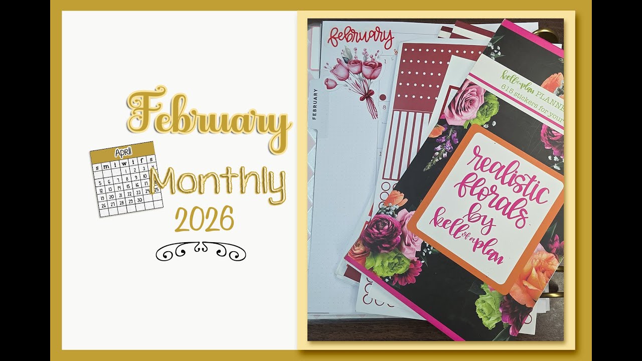 February monthly ll Big Teacher planner ll  catch all