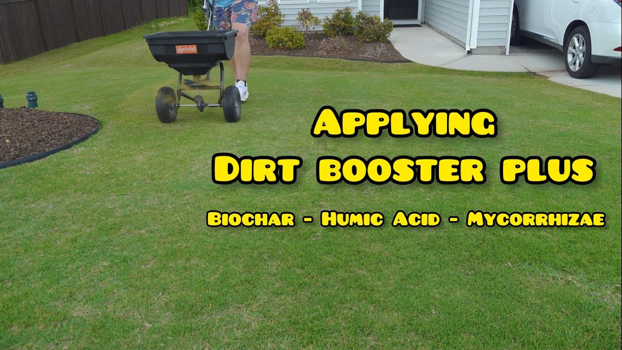 My Soil SUCKS - Applying Dirt Booster Plus // Road to Golf Course Lawn