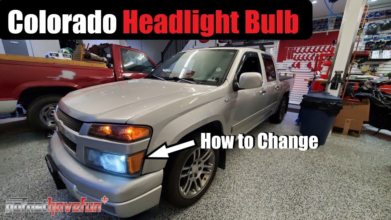 How to change a Headlight Bulb 2004 - 2012 Chevy Colorado Headlight LED Upgrade | AnthonyJ350