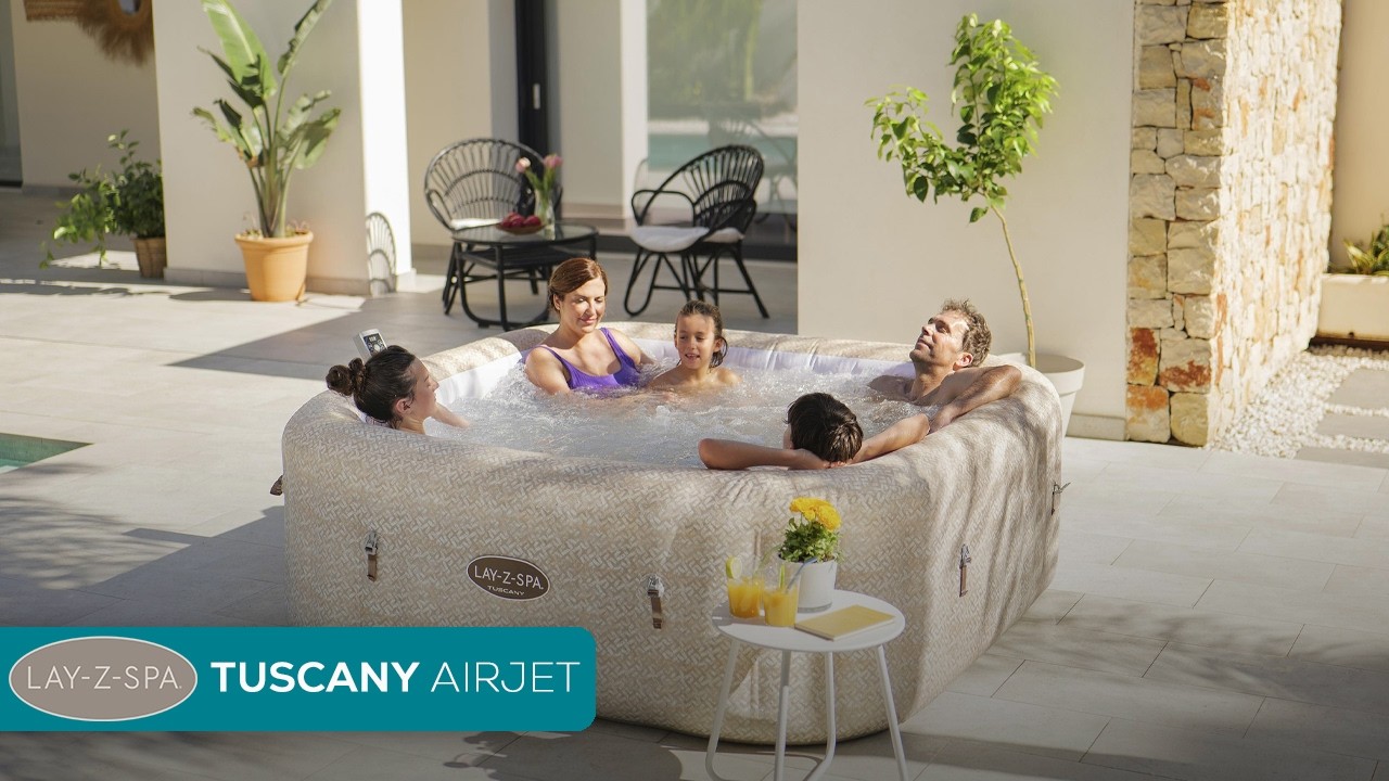 Lay-Z-Spa® Tuscany | Energy-efficient inflatable hot tub with UltraFit™ pump and WiFi control