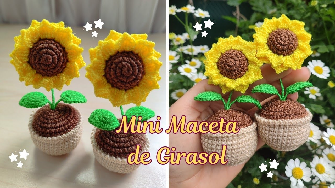 Mini Maceta de Girasol 🌻 Tutorial Paso a Paso
